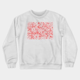 Abstract red paint splatter effect Crewneck Sweatshirt